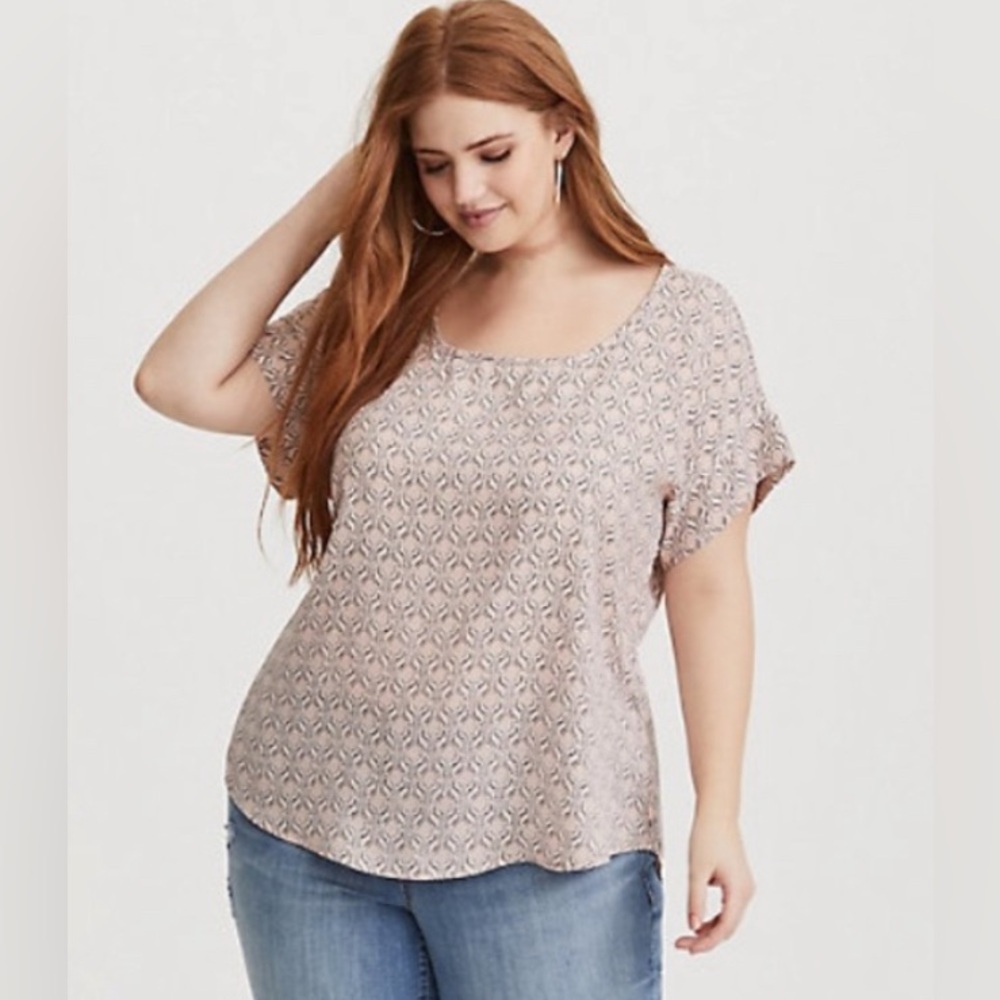 TORRID Multicolor Geoprint Blouse - Picture 2 of 6